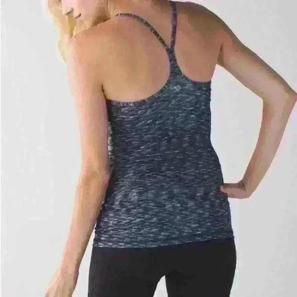 Lululemon Power Y  Tank *Luon
Dramatic Static White Black - Picture 2 of 7